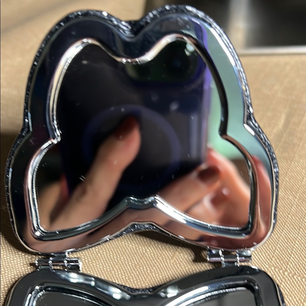 Coach Glittery Black Butterfly Cosmetic Mirror - Picture 3 of 4